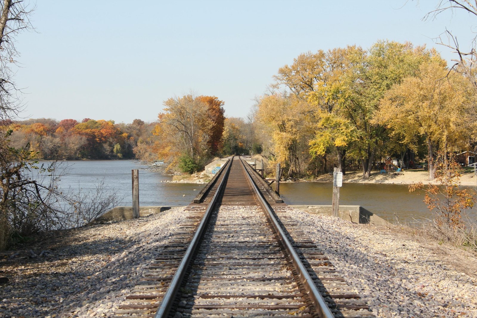 Looking west